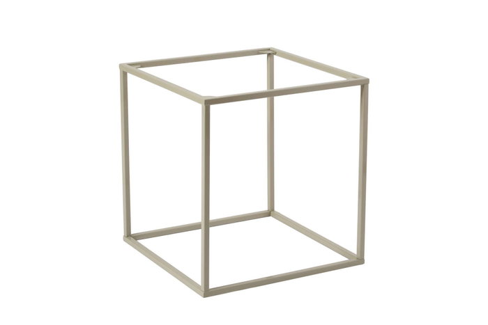 Hanah Home Mesa de Café SHB-018-B, 100% Metal, Color Topo, 45 x 45 x 52 cm